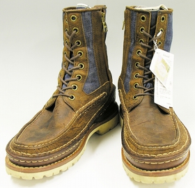 visvim GRIZZLY BOOTS MID FOLK LT INDIGO